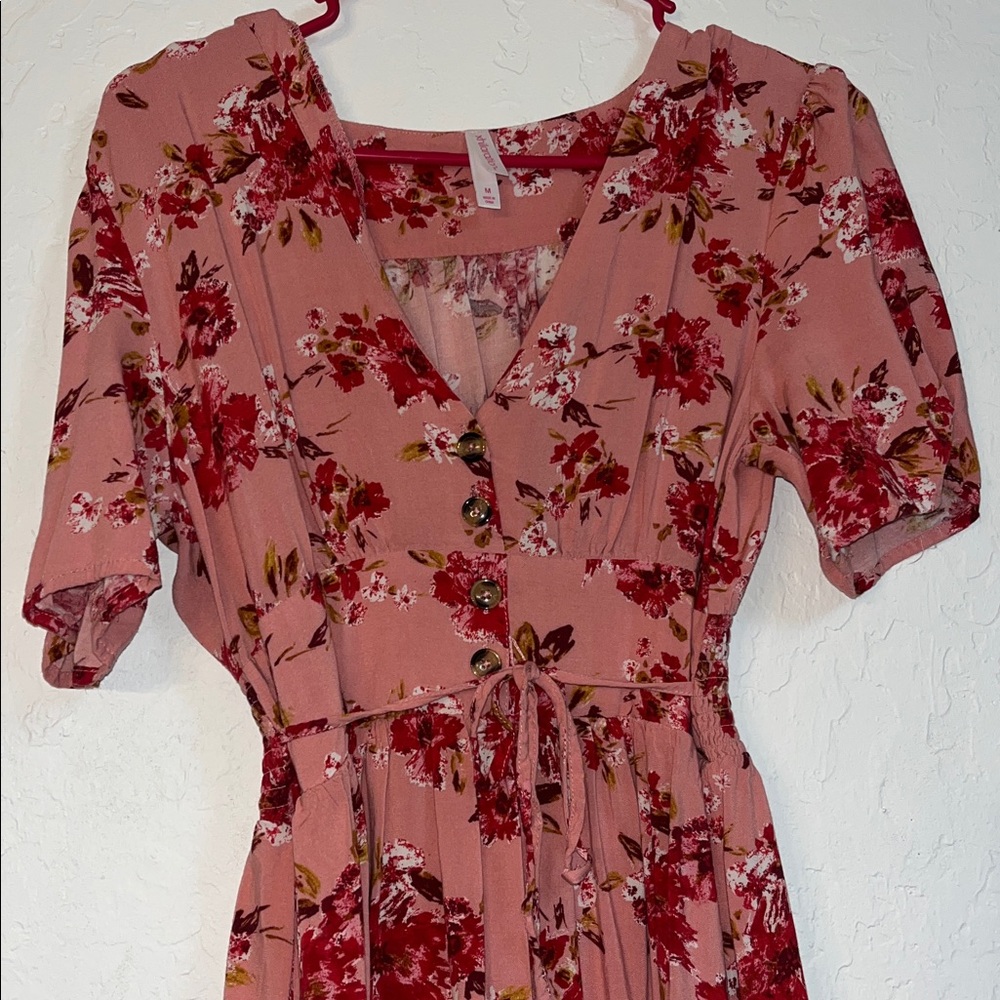 Xhilaration Pink Floral Mini Dress